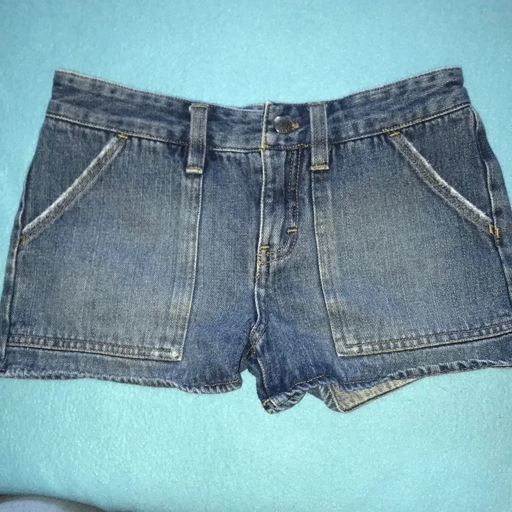 Girls Tommy Hilfiger Denim Shorts - Blue Casual Pocket Shorts